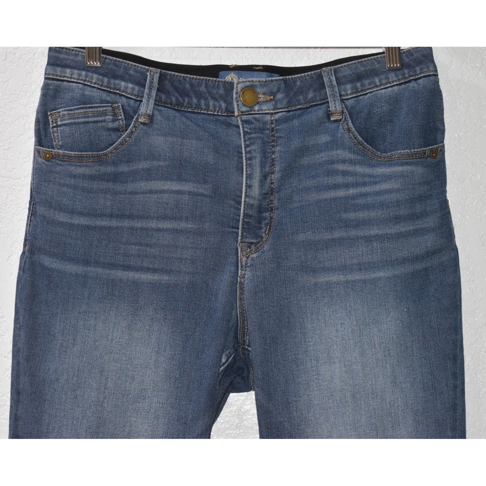Democracy Absolution Skinny Jeans 12 Medium Wash Blue B1721F9LL Stretch Cotton